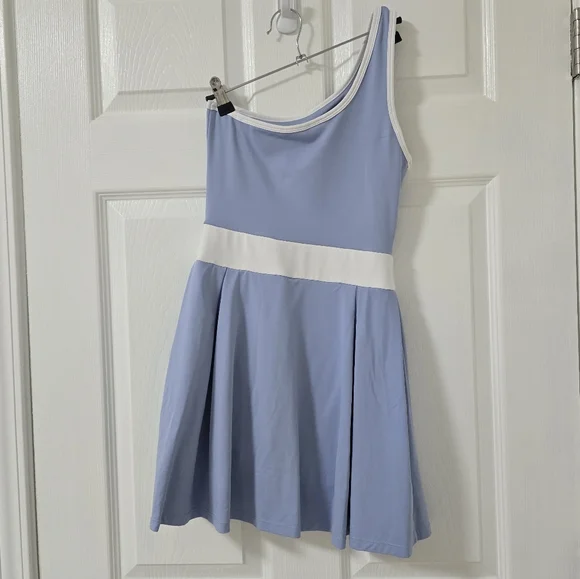 Slazenger Blue Obe Shoulder Mini Tennis Dress Size 4 - Picture 8 of 11